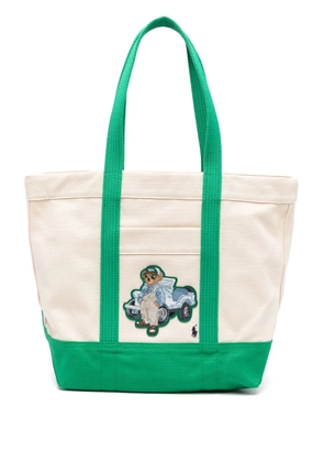 Polo Ralph Lauren medium Polo Bear tote bag - Neutrals