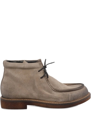 Pawelk's laced roun-toe boots - Neutrals