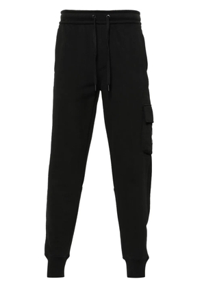 Calvin Klein Jeans logo-patch cotton track-pants - Black