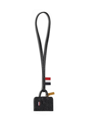 Thom Browne leather keyring - Black
