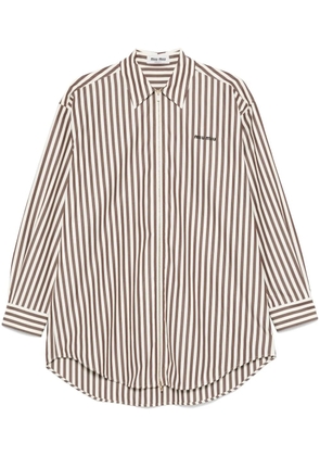 Miu Miu striped shirt - Brown