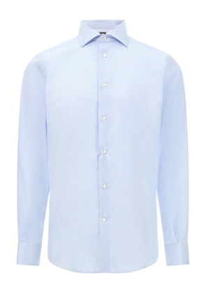 Boggi Milano striped cotton shirt - Blue