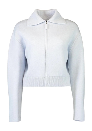 Allude zip front cardigan - Blue