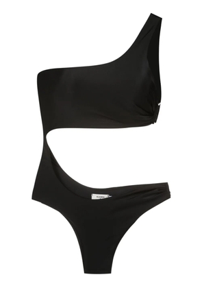 Amir Slama logo-engraved buckle swimsuit - Black