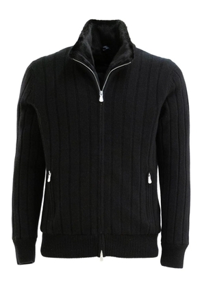 Barba ribbed jacket - Black