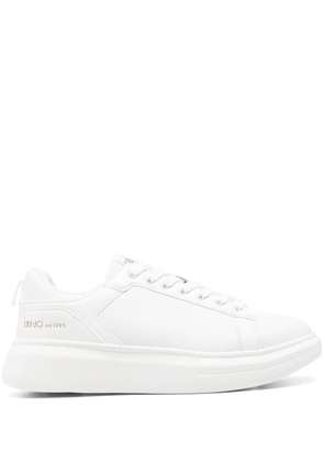 LIU JO platform leather sneakers - White