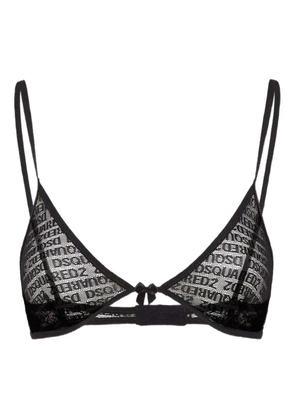 DSQUARED2 logo triangle bra - Black