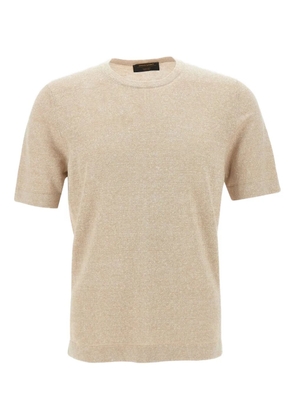 Gran Sasso marl-knit short-sleeve T-shirt - Neutrals