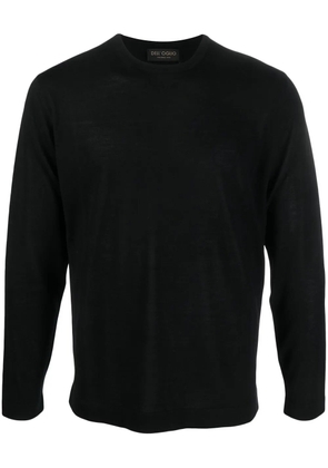 Dell'oglio crew neck fine-knit jumper - Black