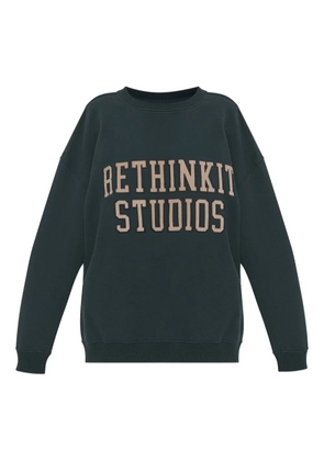 RETHINKIT STUDIOS embroidered-logo sweatshirt - Green
