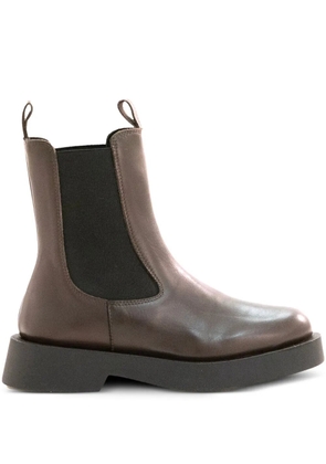POEVE elastic-panel boots - Brown
