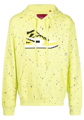 Mostly Heard Rarely Seen 8-Bit Neon Volt long-sleeve hoodie - Yellow