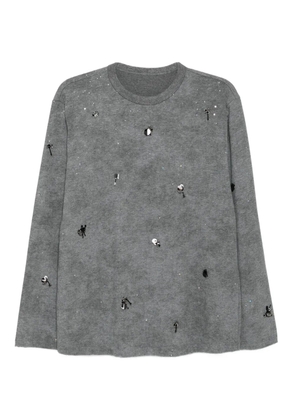 JNBY cotton long-sleeved T-shirt - Grey