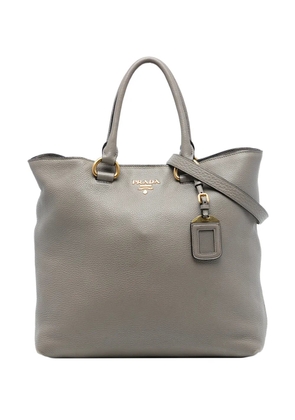 Prada Pre-Owned 2013-2025 Vitello Daino Open Convertible Tote satchel - Grey