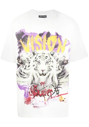 Vision Of Super graphic-print cotton T-shirt - White