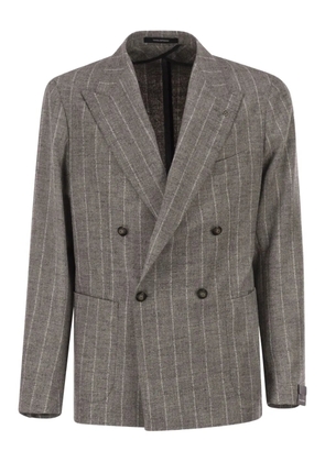 Tagliatore pinstripe blazer - Grey