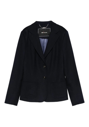 Kiton two-button patch-pocket blazer - Blue