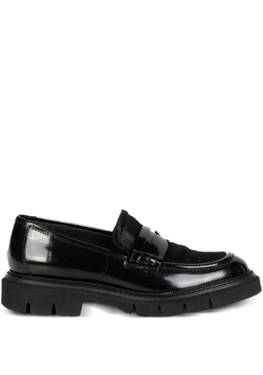 Luca Grossi leather loafers - Black