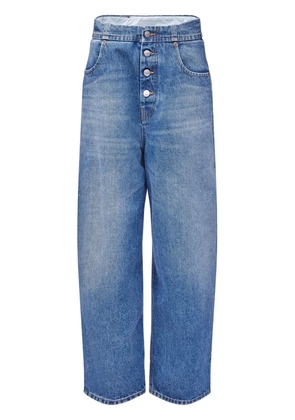 MM6 Maison Margiela button-up straight jeans - Blue
