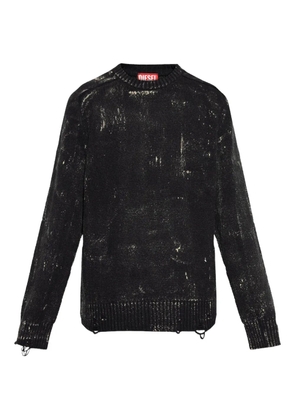 Diesel K-MAXENSE distressed sweater - Black
