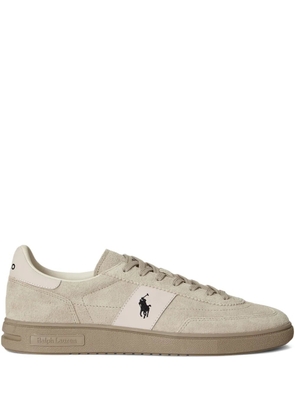 Polo Ralph Lauren suede lace-up sneakers - Neutrals