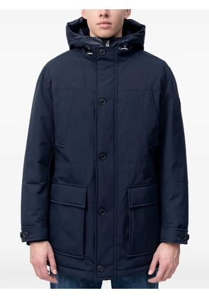 BOSS button hooded jacket - Blue