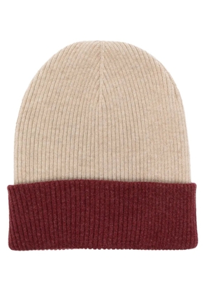 Brunello Cucinelli ribbed-knit cashmere beanie - Neutrals