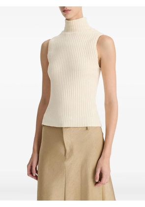 Vince sleeveless turtleneck top - Neutrals