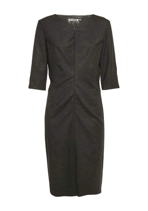 Jil Sander Pre-Owned V-neck seam-detail dress - Grey