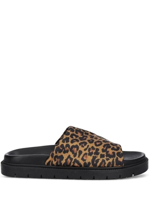 Copenhagen leopard-print sandals - Black