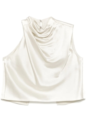 Michelle Mason open back top - White