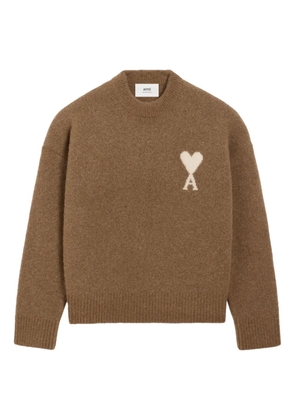 AMI Paris Ami de Coeur sweater - Brown