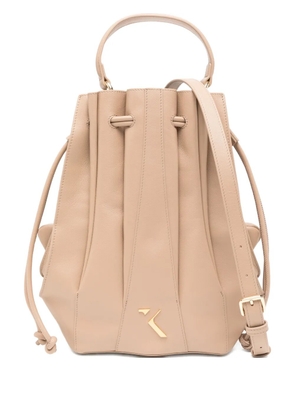 Saiid Kobeisy leather bucket bag - Brown