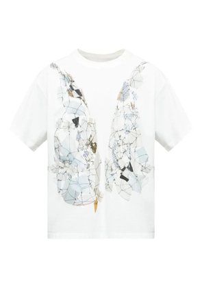 MM6 Maison Margiela fragmented wings graphic T-shirt - White