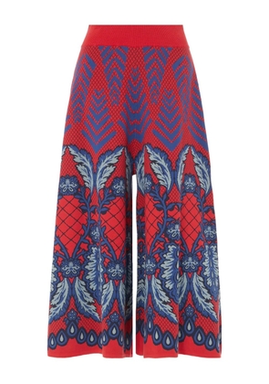 Temperley London chevron-pattern trousers - Red