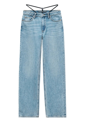 Alexander Wang layered straight-leg jeans - Blue