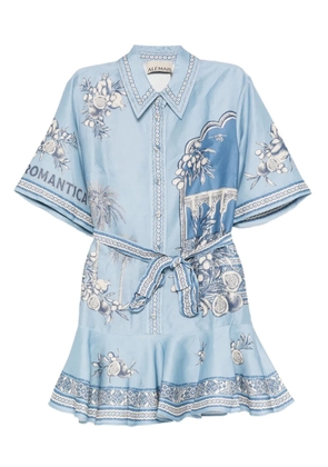ALEMAIS Villa Romantica mini dress - Blue