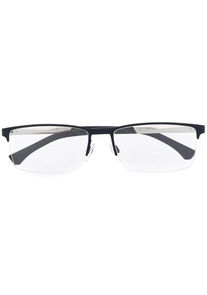 Emporio Armani logo square glasses - Silver