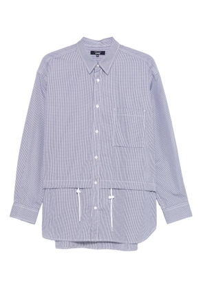 Comme des Garçons Homme long-sleeve cotton shirt - Blue