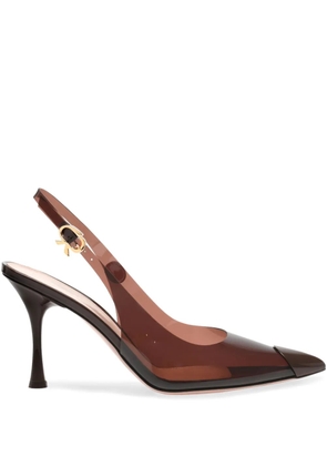 Gianvito Rossi 85mm Diana slingback heeled pumps - Brown