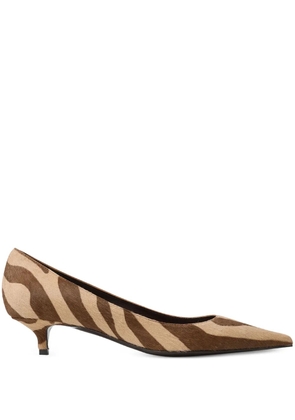 Jimmy Choo Amelia zebra-print pumps - Brown