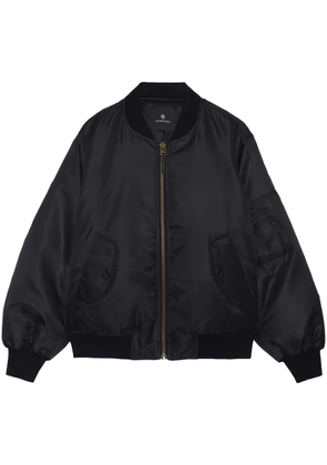 ANINE BING Leon zipped bomber jacket - Black