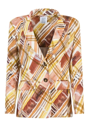 Rosie Assoulin abstract-print blazer - Brown