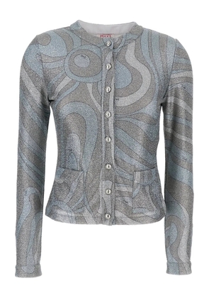PUCCI patch-pocket button cardigan - Grey