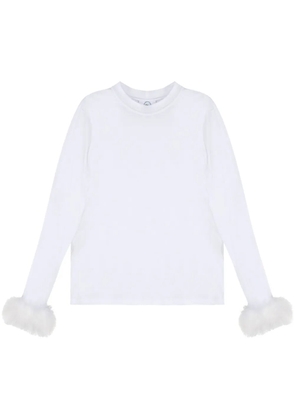 Sleeper feather-detail T-shirt - White