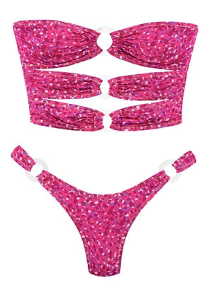 Reina Olga Cage ring-detail bikini - Pink