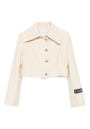 Patou textured cropped jacket - Neutrals