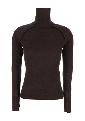 Victoria Beckham high-neck jumper - Brown