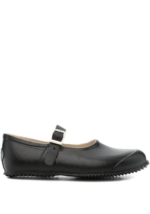 Superga leather ballet flats - Black