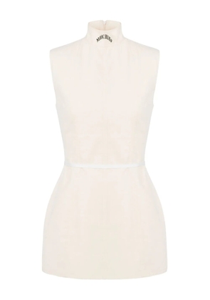 Moschino sleeveless mini day dress - White